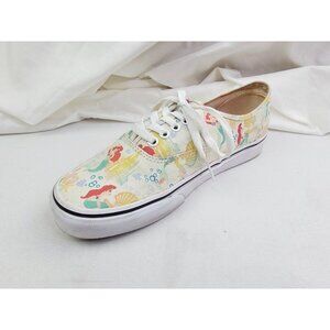 Vans Disney Little Mermaid Size Womens 9.5 Mens 8 Low Lace Fashion Sneakers